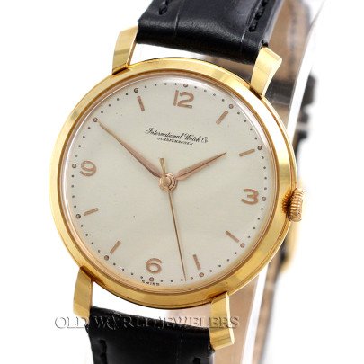 IWC Vintage Shark Fin Caliber 89 18K RG Silver Dial